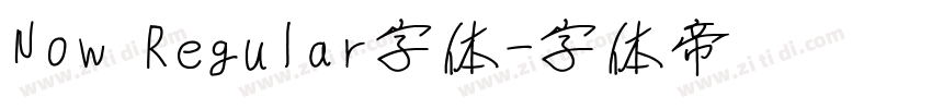 Now Regular字体字体转换